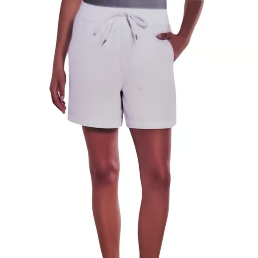 Orvis Women's White Casual Shorts With Side Pockets And Comfort Draw Str…